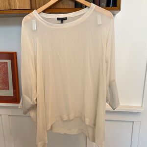 Eileen Fisher SiElegant Cream Women's Top